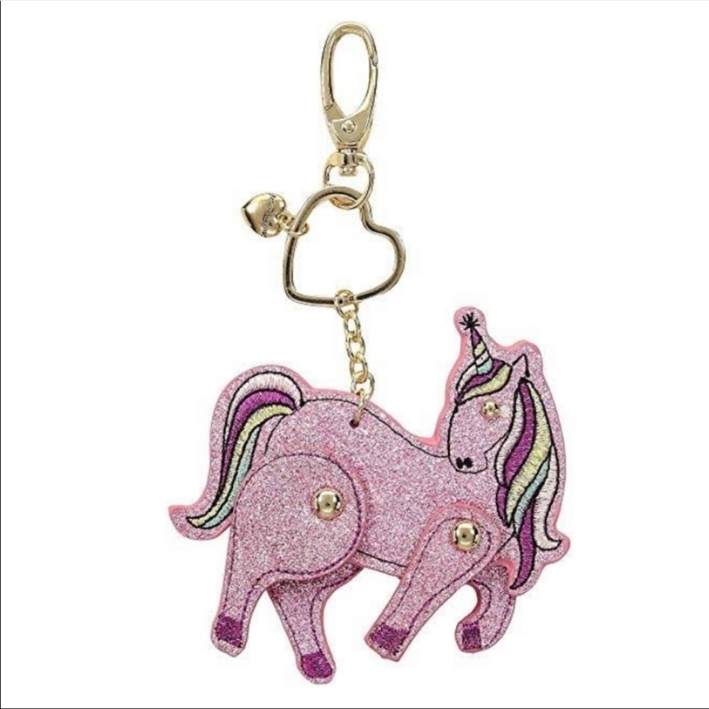 3/$30Betsey Johnson unicorn Keychain/key fob